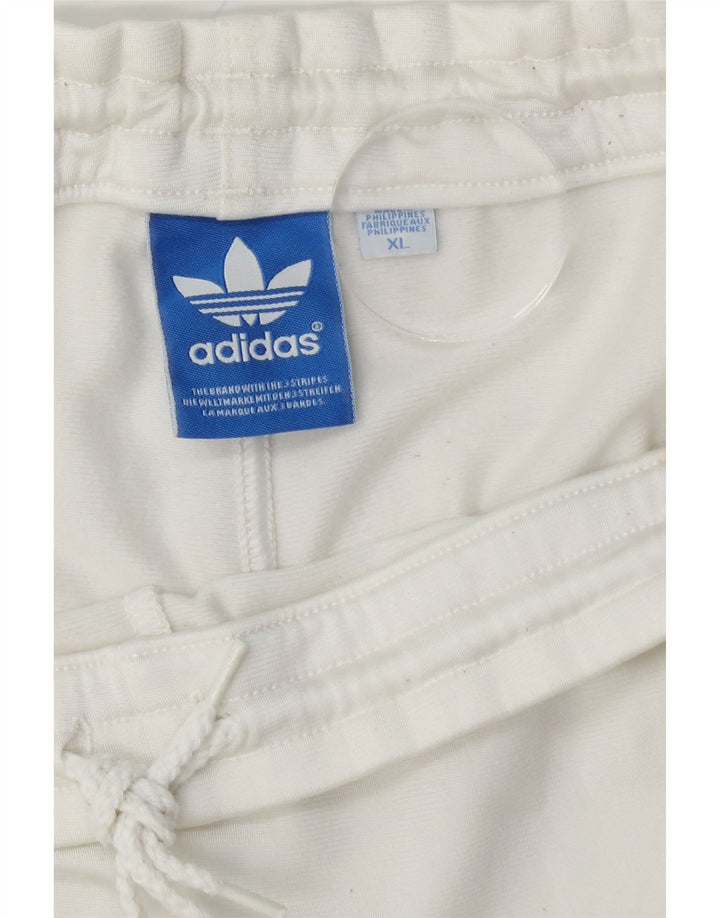 Ανδρική φόρμα ADIDAS Παντελόνι Joggers XL Λευκός Πολυεστέρας