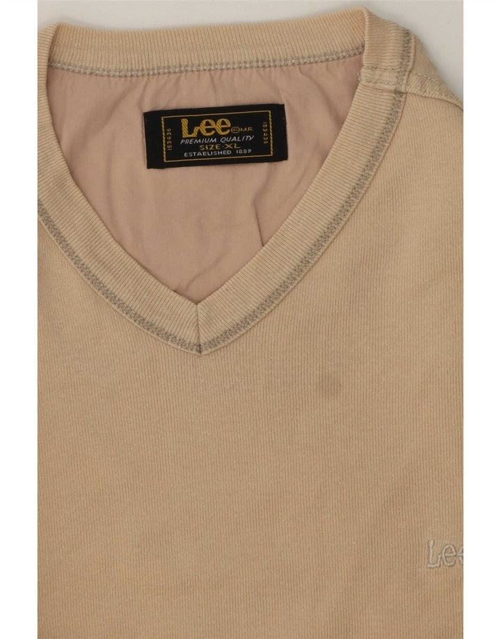 Ανδρικό T-Shirt Lee Top XL Beige