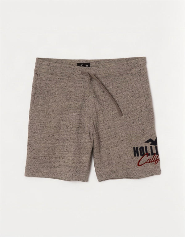 Ανδρικό γραφικό αθλητικό σορτς Hollister, βαμβακερό σε μεσαίο γκρι