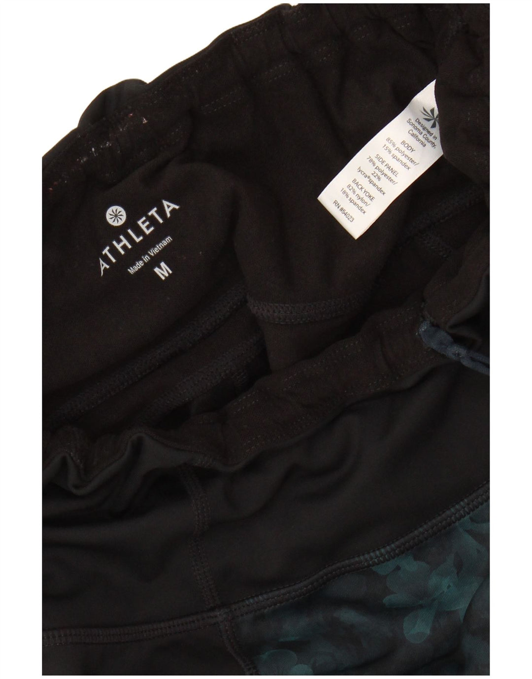 ATHLETA Γυναικείο Κολάν UK 12 Medium Black Floral Polyester