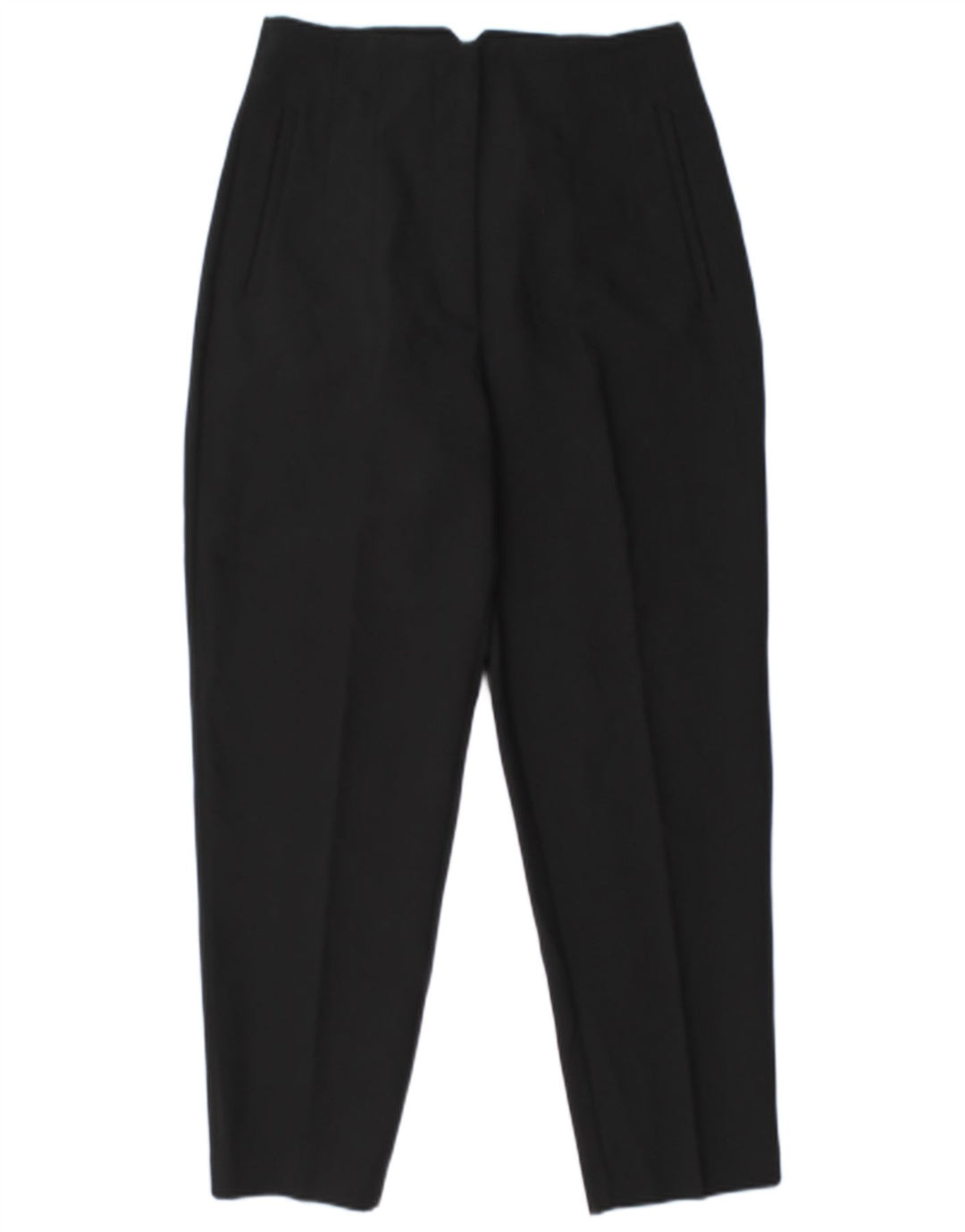 ZARA Γυναικείο κωνικό παντελόνι Chino Medium W28 L26 Μαύρο Πολυεστέρας