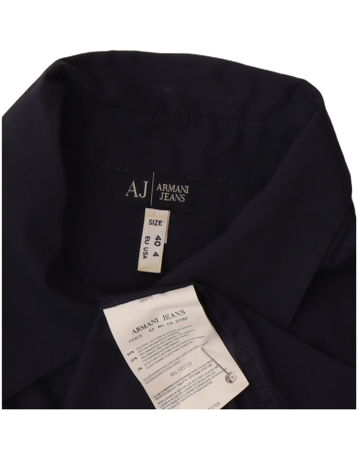 Armani γυναικείο πουκάμισο μπλούζα EU 40 Medium Navy Blue Cotton