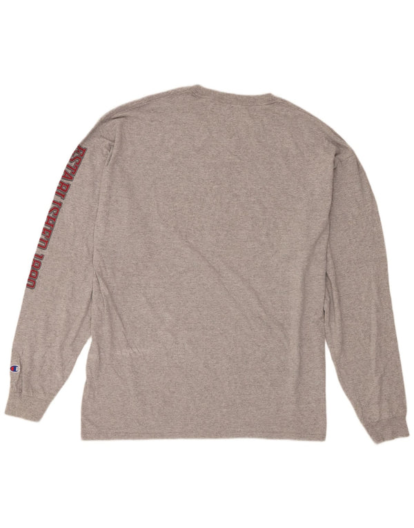 Champion Mens Washington State Cougars Graphic Top μακρυμάνικο 2XL Γκρι