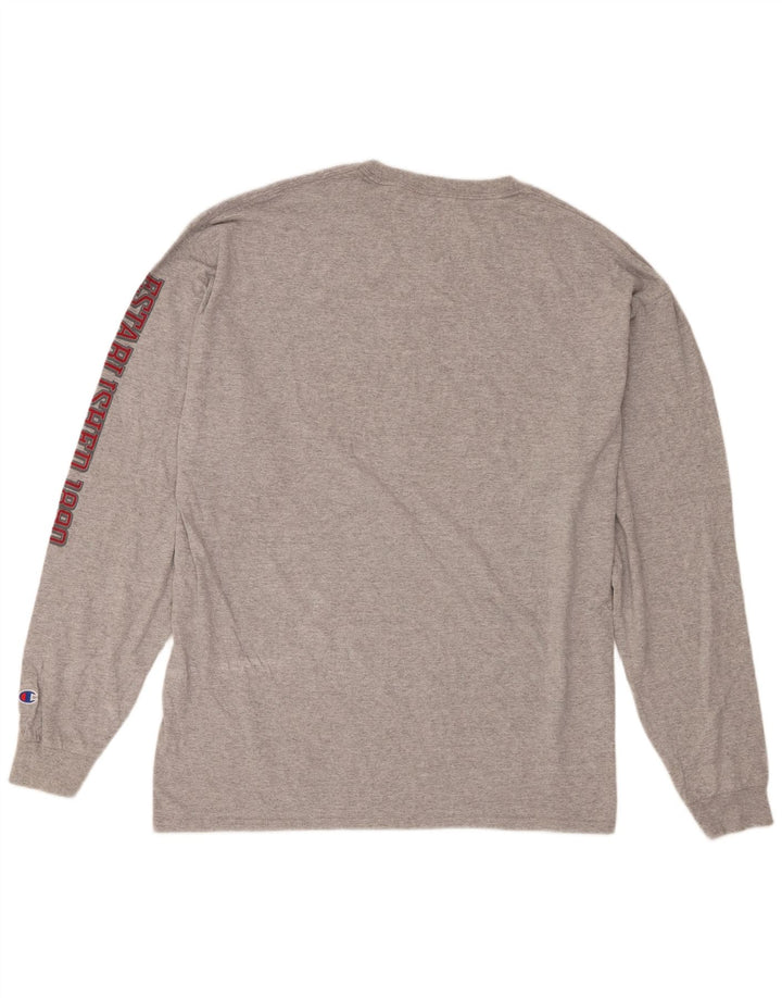 Champion Mens Washington State Cougars Graphic Top μακρυμάνικο 2XL Γκρι