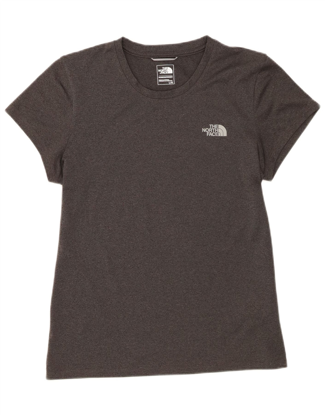 The North Face γυναικείο T-Shirt Top UK 14 Large Grey Polyester