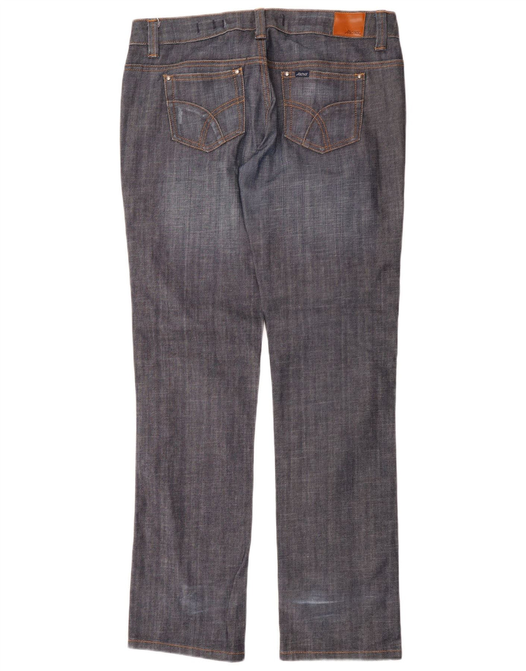 LEE Womens Riders Χαμηλόμέση ίσιο τζιν US 12 Large W34 L33 Navy Blue