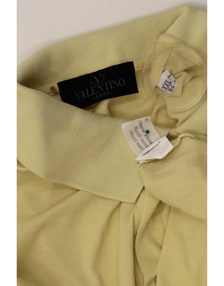 Ανδρικό πουκάμισο polo Valentino IT 54 2XL Κίτρινο