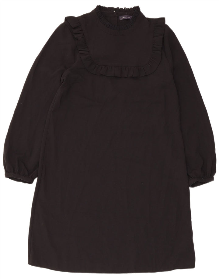 Marks & Spencer Γυναικείο μακρυμάνικο φόρεμα Shift UK 12 Medium Black