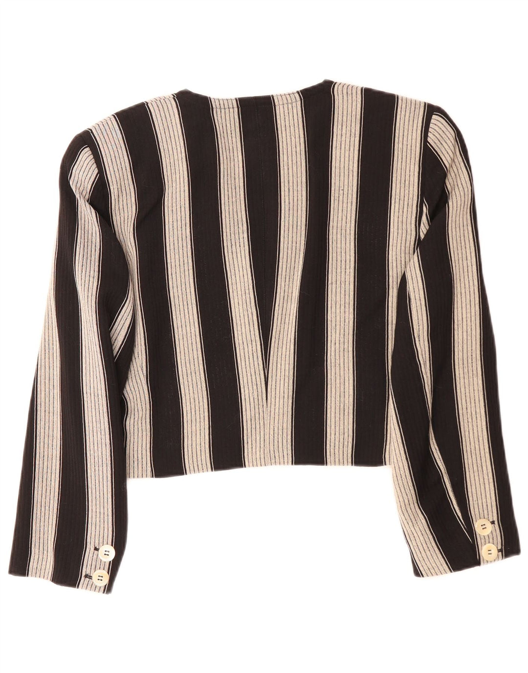 Γυναικείο Laurel 1 Button Crop Blazer Jacket EU 36 Small Black ριγέ μαλλί