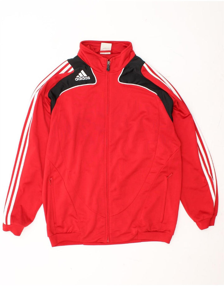 Ανδρική φόρμα ADIDAS Top Jacket UK 42/44 Large Red Colourblock Πολυεστέρας