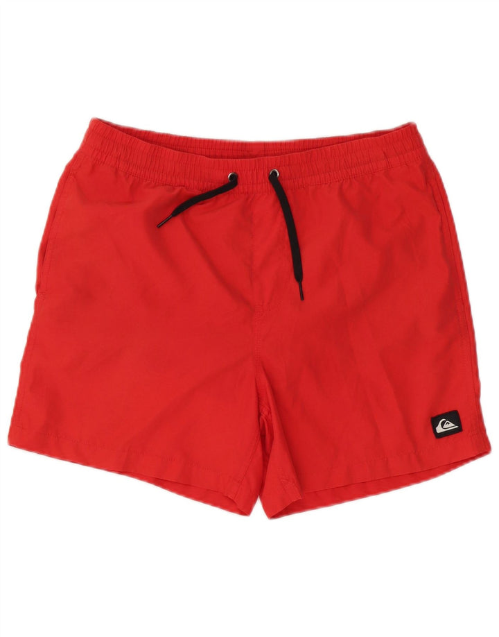 Quiksilver Boys Swimming Short 15-16 Years XL Red Polyester