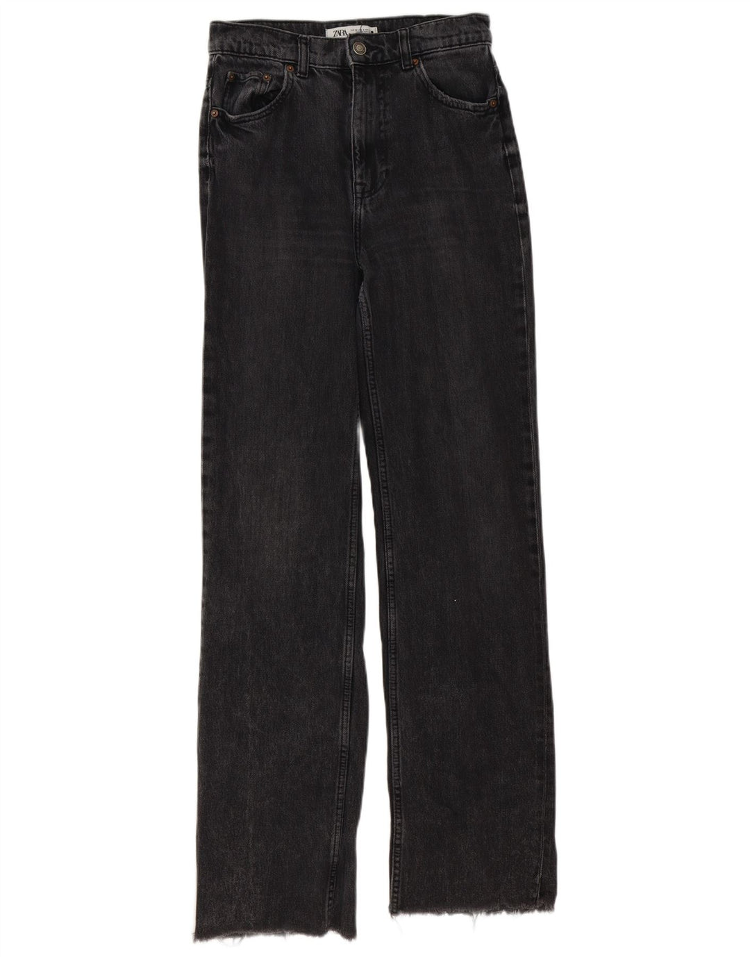 Zara Γυναικείο Ίσιο Τζιν EU 36 Small W26 L33 Γκρι Βαμβακερό