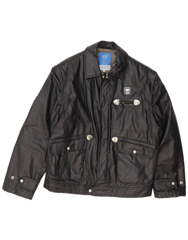 Ανδρικό Utility Jacket Piero Guidi UK 42 XL Μαύρο