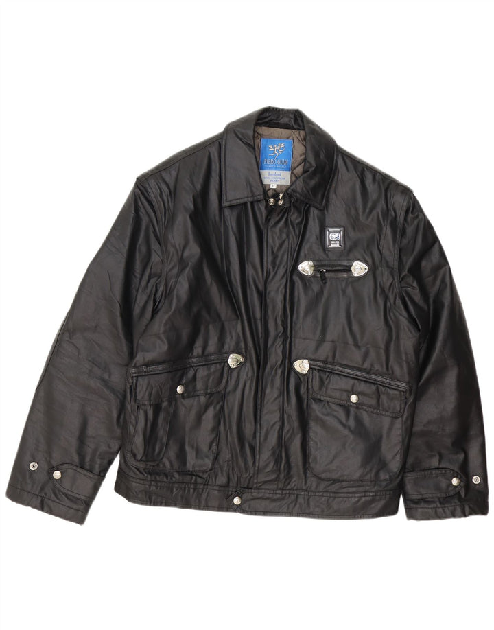 Ανδρικό Utility Jacket Piero Guidi UK 42 XL Μαύρο