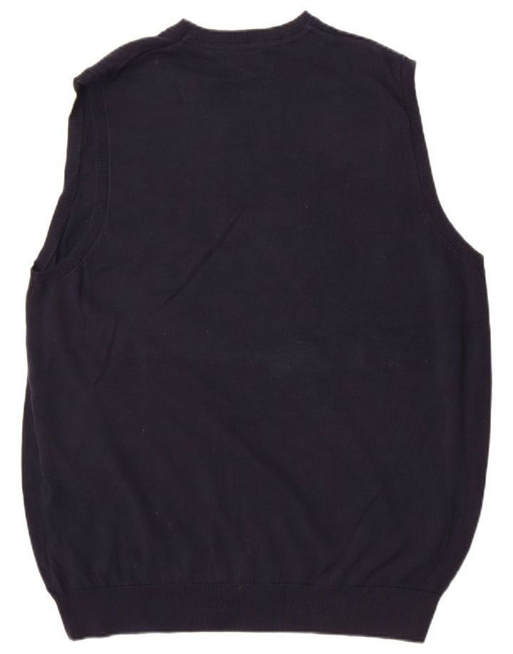 Marks & Spencer Ανδρικό γιλέκο Tank Top XL Navy Blue Cotton