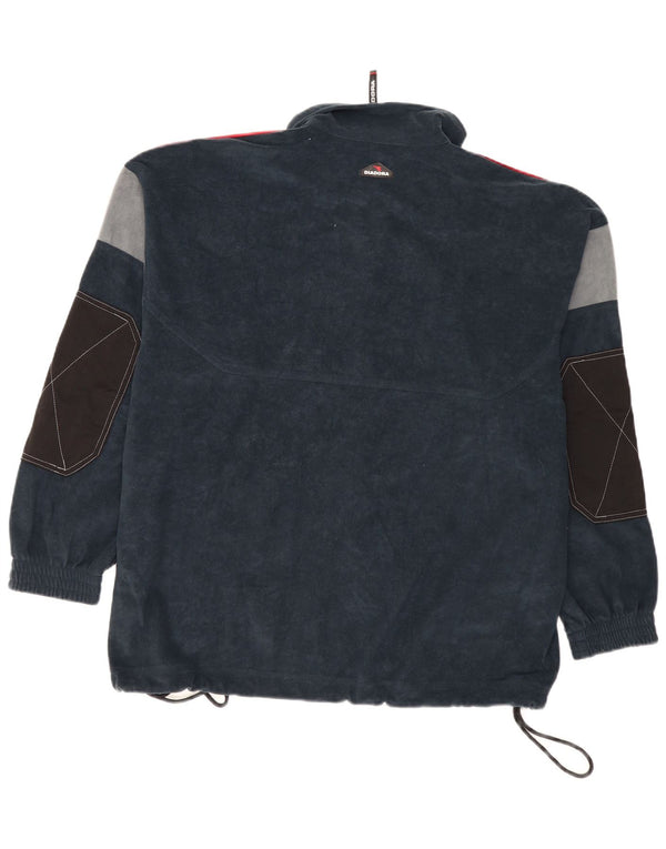 Ανδρική φόρμα Diadora Top Jacket UK 42 Large Navy Blue Colourblock
