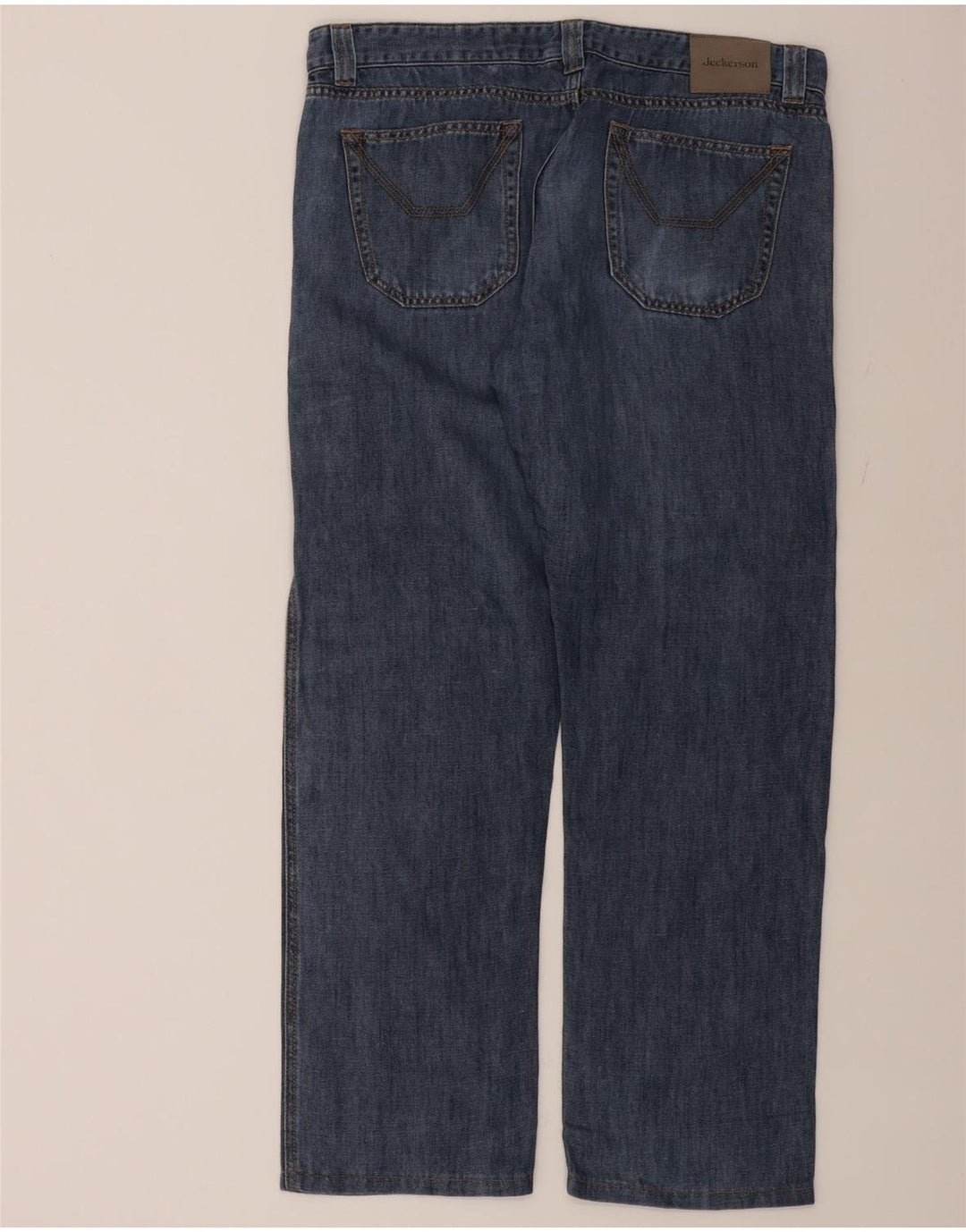 JECKERSON Mens Straight Jeans W38 L30 Blue Cotton Vintage Jeckerson and Second-Hand Jeckerson from Messina Hembry 