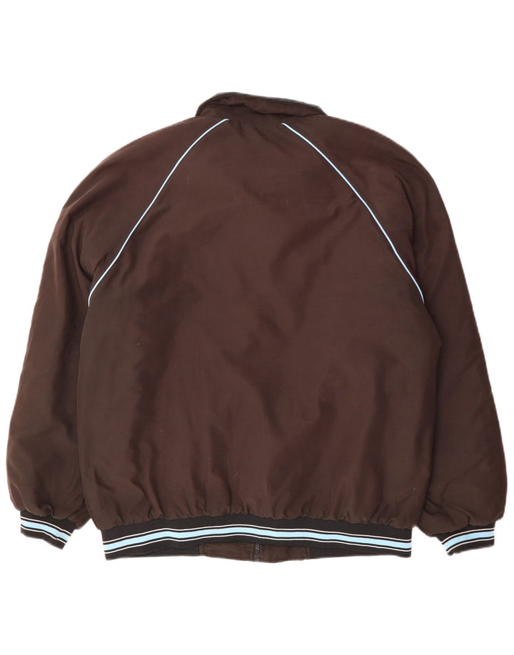 Errea Mens Bomber Jacket UK 40 Large Brown Polyester
