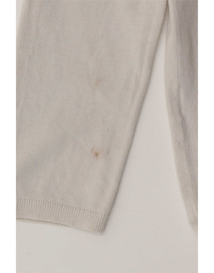 Tommy Hilfiger Γυναικείο πουλόβερ με V λαιμόκοψη UK 14 Medium White