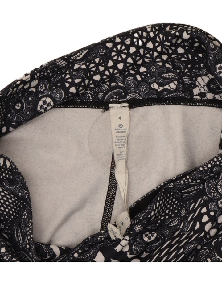 Lululemon Γυναικείο Κάπρι Κολάν US 4 Small Black Floral Polyester