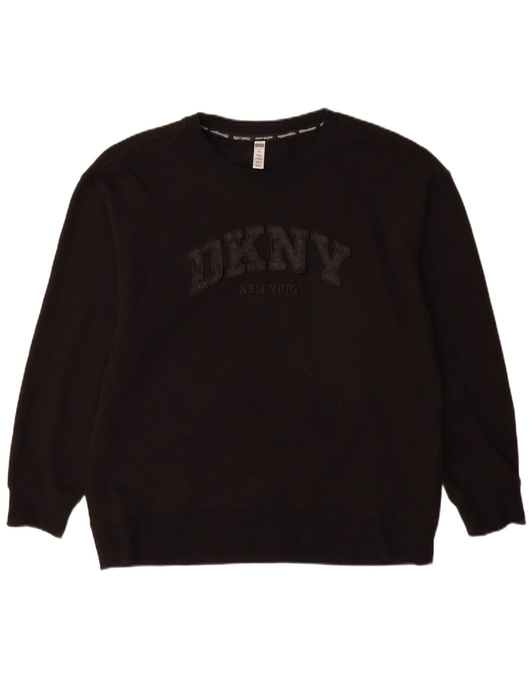 Ανδρικό γραφικό φούτερ Dkny Jumper μεγάλο μαύρο βαμβακερό