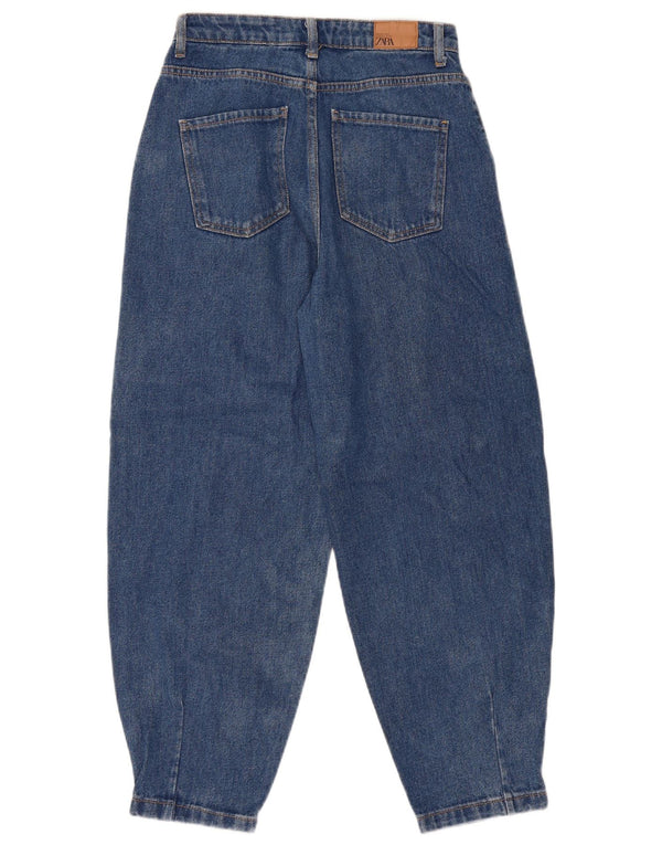 Zara γυναικεία ψηλόμεση τζιν EU 36 XS W26 L27 Μπλε βαμβακερό