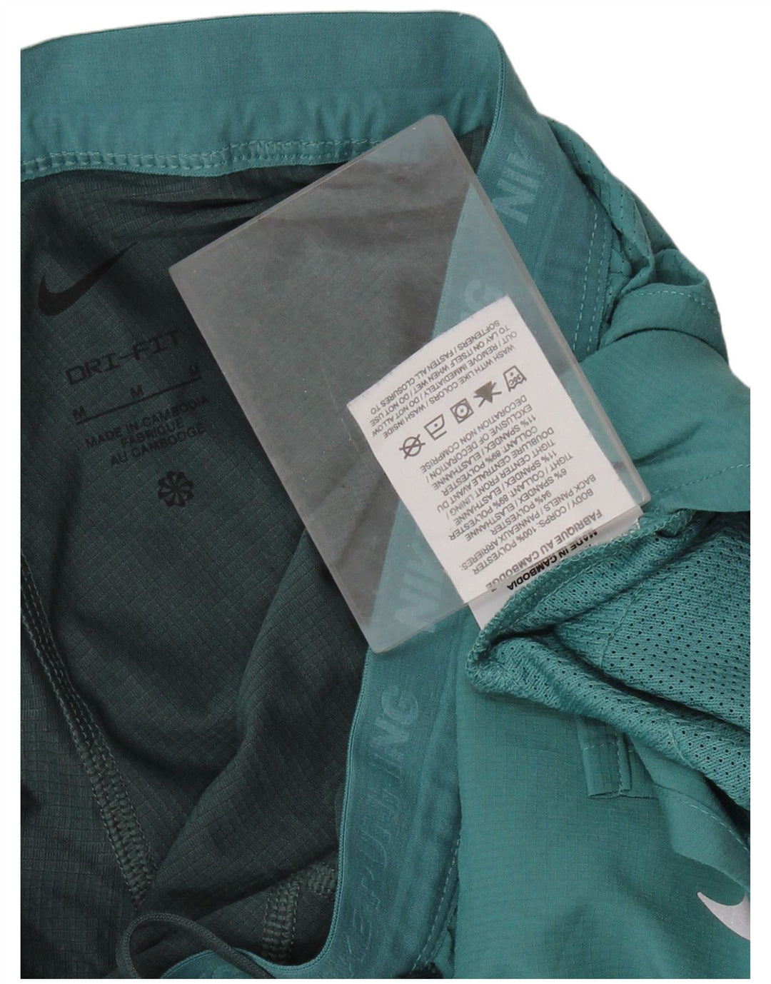 Γυναικείο γραφικό αθλητικό σορτς NIKE Dri Fit UK 14 Μεσαίο πράσινο πολυεστέρα