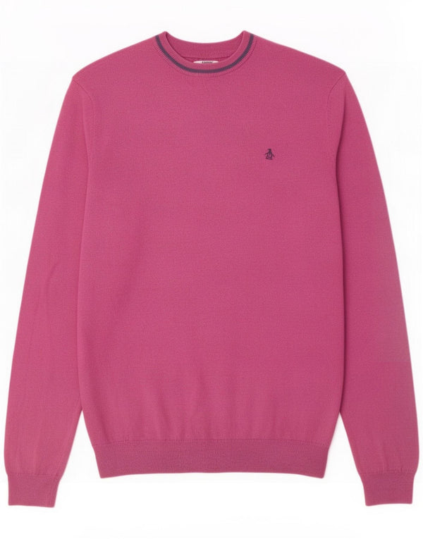 Ανδρικό Πουλόβερ Penguin Crew Neck Jumper Medium Pink Cotton