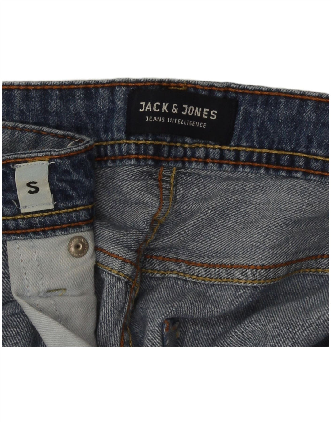 Jack & Jones Ανδρικό τζιν σορτς με κανονική εφαρμογή μικρό W30 μπλε