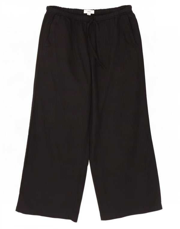 Marks & Spencer Γυναικείο ψηλόμεσο παντελόνι UK 14 Large W32 L24 Black