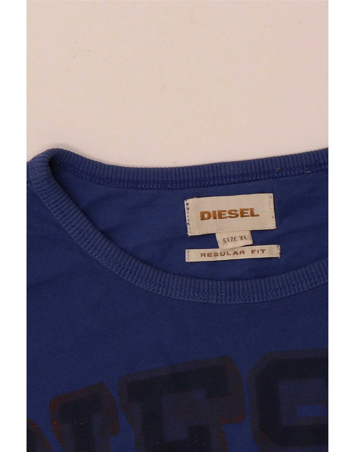 Diesel Ανδρικό T-Shirt Regular Fit Top XL Blue
