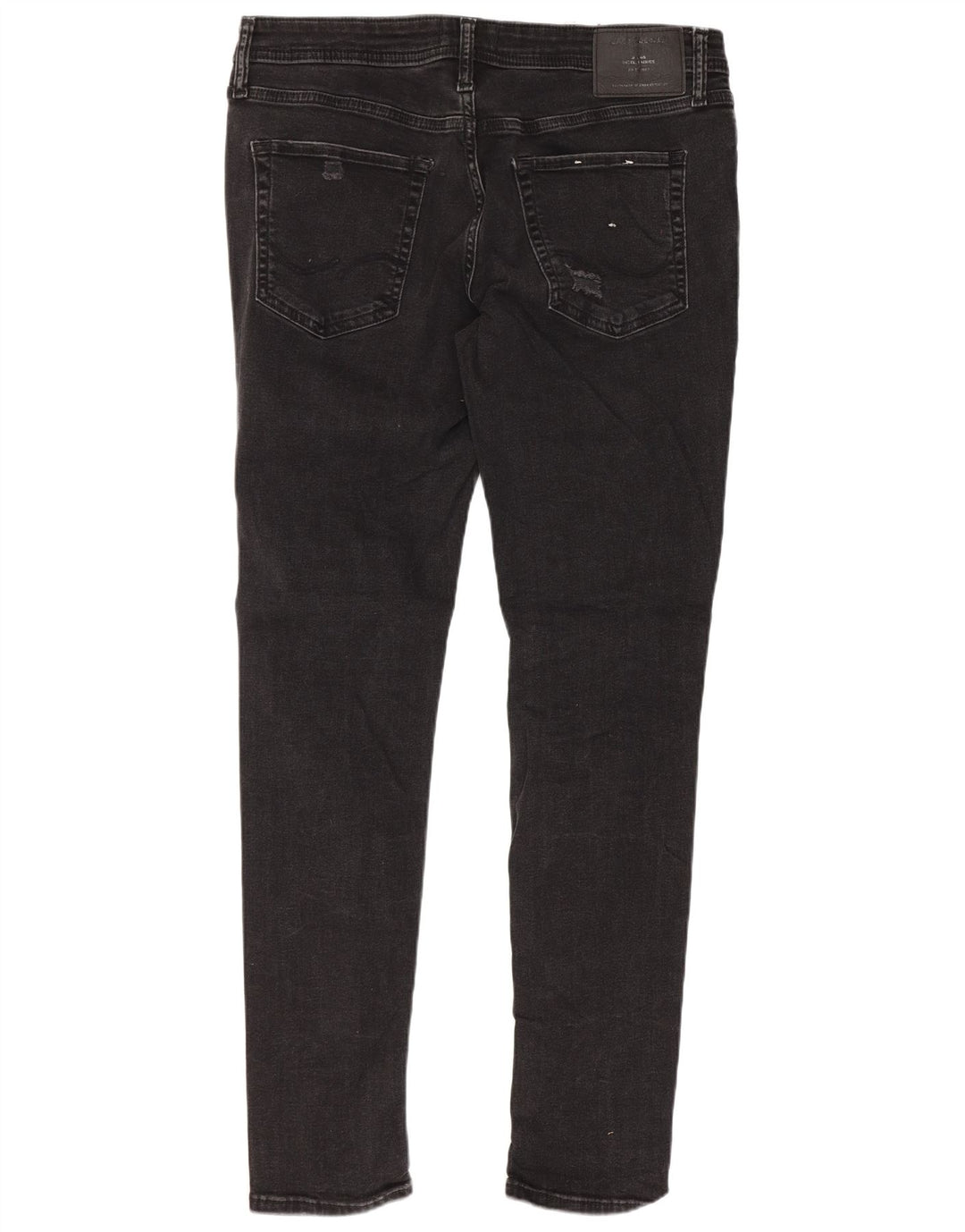 Ανδρικό Jack & Jones Distressed Slim Jeans W34 L32 Μαύρο βαμβακερό