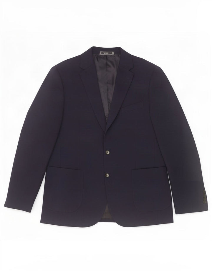 Marks & Spencer Ανδρικό μπλέιζερ με 2 κουμπιά μπουφάν UK 42 Large Navy Blue Polyamide