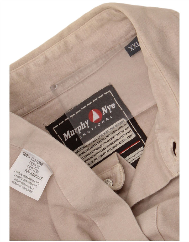 Ανδρικό πουκάμισο Murphy & Nye 2XL Μπεζ βαμβακερό