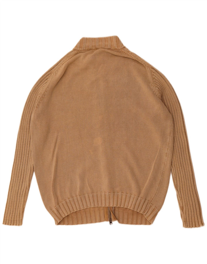 Ανδρικό πουλόβερ Massimo Dutti Ζακέτα XL Μπεζ βαμβακερό