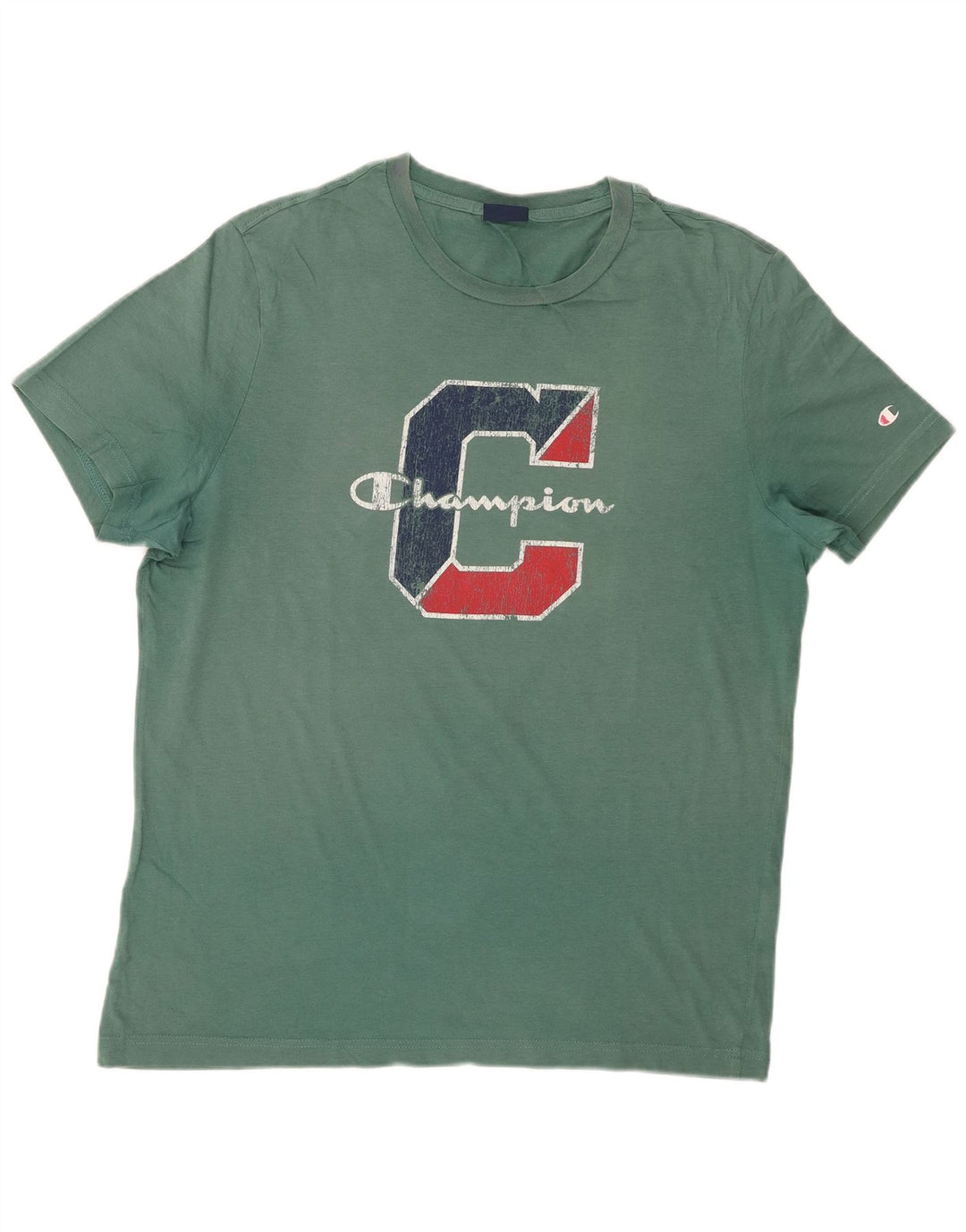 Ανδρικό T-Shirt Champion Graphic Top Large Green