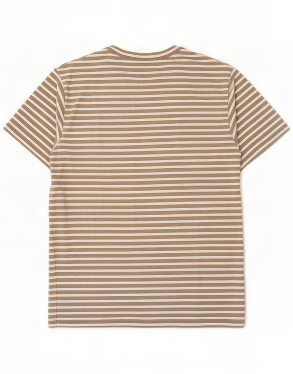 Cos Ανδρικό T-Shirt Top Medium Beige ριγέ βαμβακερό