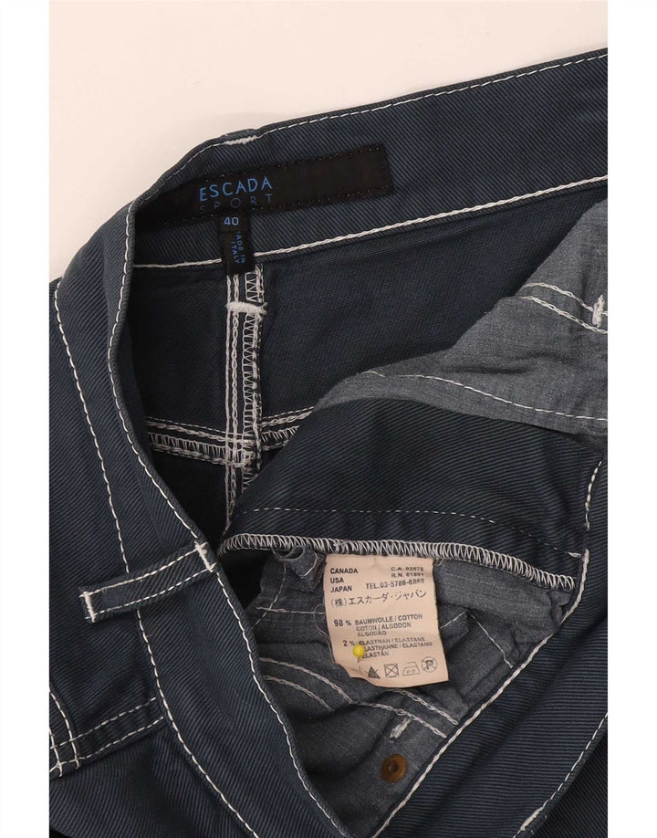 Escada Γυναικεία τζιν φούστα σε γραμμή Α IT 40 Small W32 Navy Blue Cotton