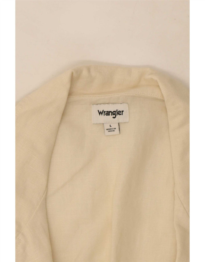 Γυναικείο κοντομάνικο μπλουζάκι Wrangler UK 16 μεγάλο σε λευκό