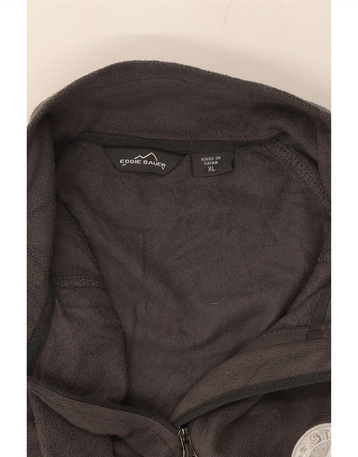 EDDIE BAUER Womens Fleece Jacket UK 18 XL Grey Polyester Vintage Eddie Bauer and Second-Hand Eddie Bauer from Messina Hembry 