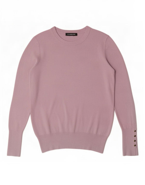 Zara Γυναικείο πουλόβερ με λαιμόκοψη UK 12 Medium Purple