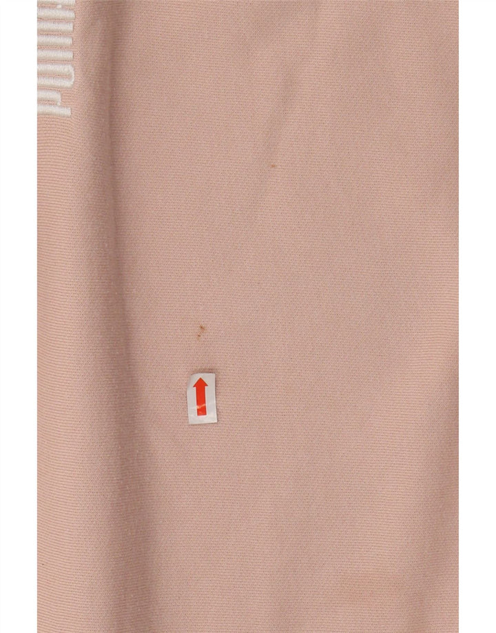 PUMA Γυναικείο Hoodie Jumper UK 10 Small Pink Βαμβακερό