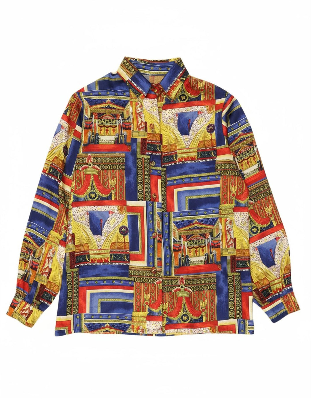 VINTAGE Γυναικείο πουκάμισο Abstract Pattern UK 18 XL Πολύχρωμο