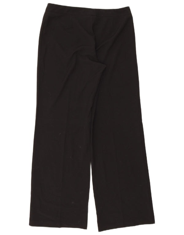 Marks & Spencer Γυναικείο ίσιο casual παντελόνι UK 14 μεγάλο W34 L32 μαύρο