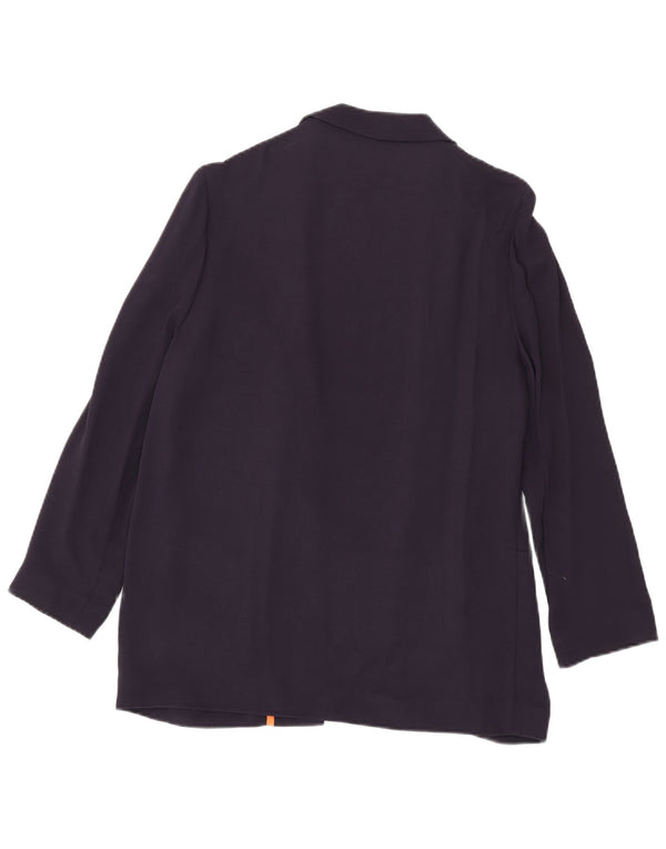 WHISTLES Γυναικείο Open Blazer Jacket UK 12 Medium Navy Blue Viscose