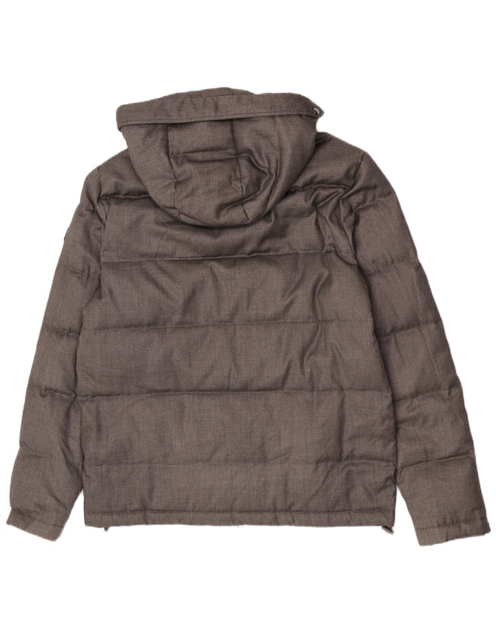 Liu Jo Ανδρικό μπουφάν με κουκούλα UK 36 Medium Grey Polyester