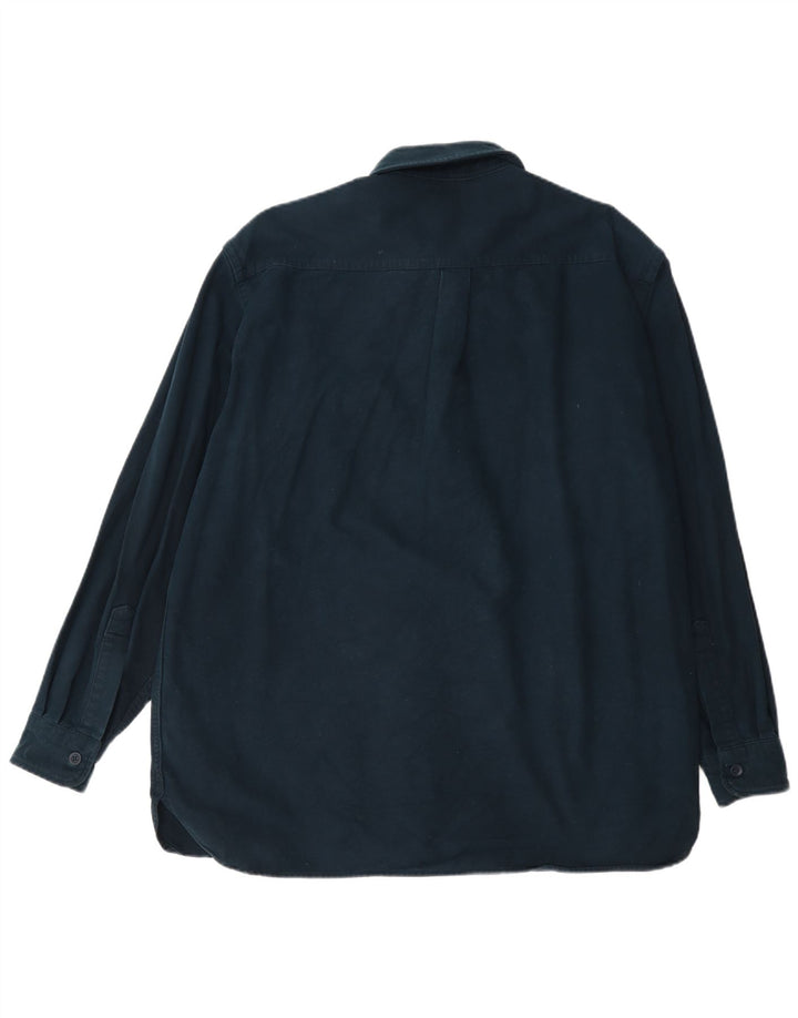 Ανδρικό πουκάμισο L.L.Bean Regular Fit Large Navy Blue από βαμβάκι