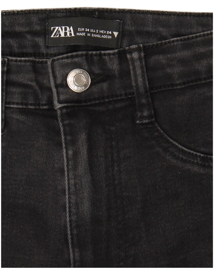 ZARA Womens Slim Jeans EU 34 2XS W24 L23 Black