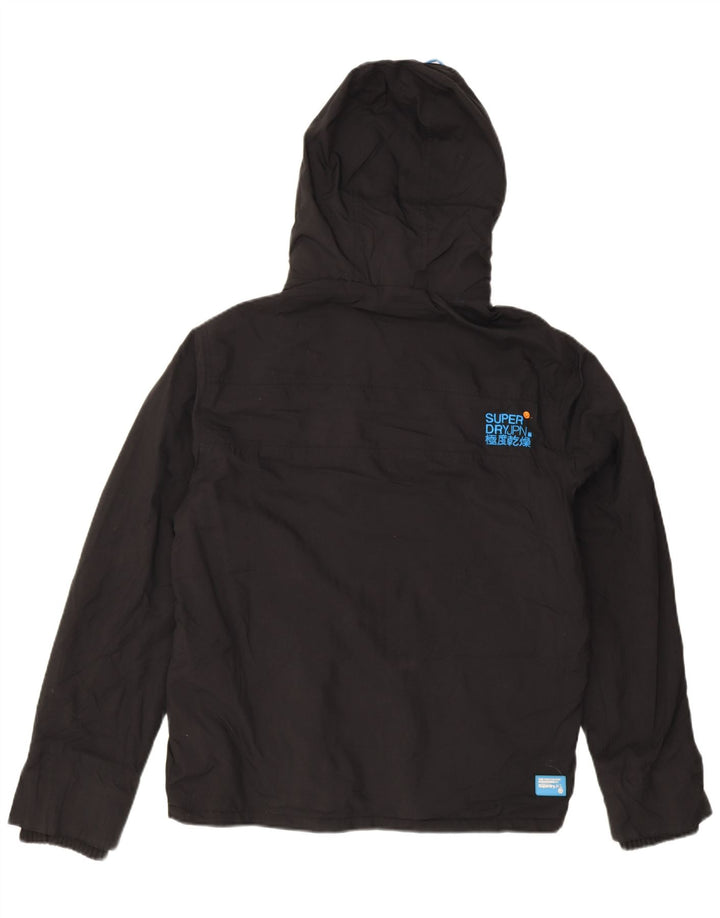 Superdry Ανδρικό Μπουφάν Windcheater Hooded Windbreaker UK 40 Large Black