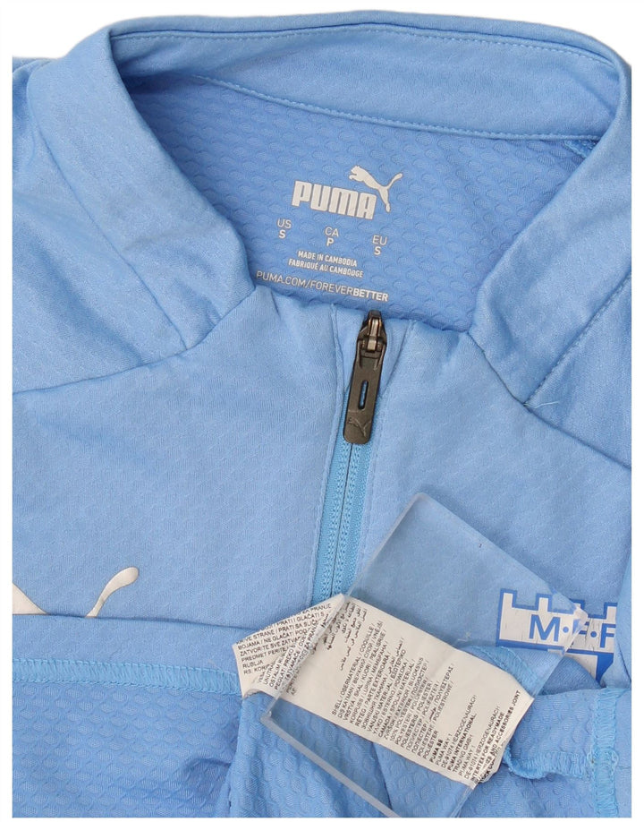 Ανδρική φόρμα πουλόβερ με φερμουάρ Puma Top Small Blue Colourblock Polyester